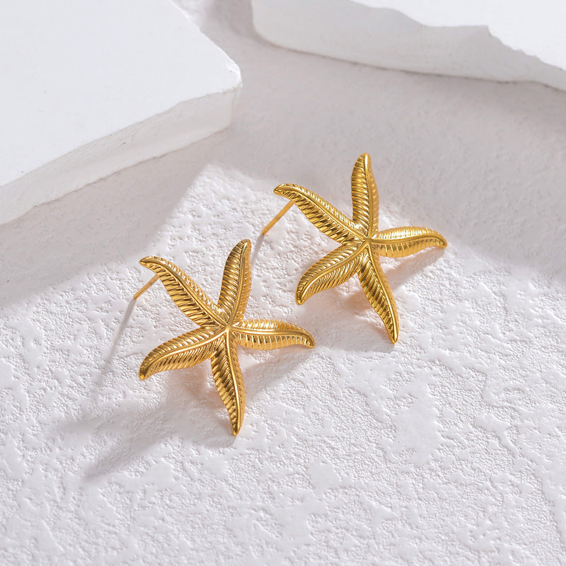The Solmare Star Studs | 18k Gold Plating