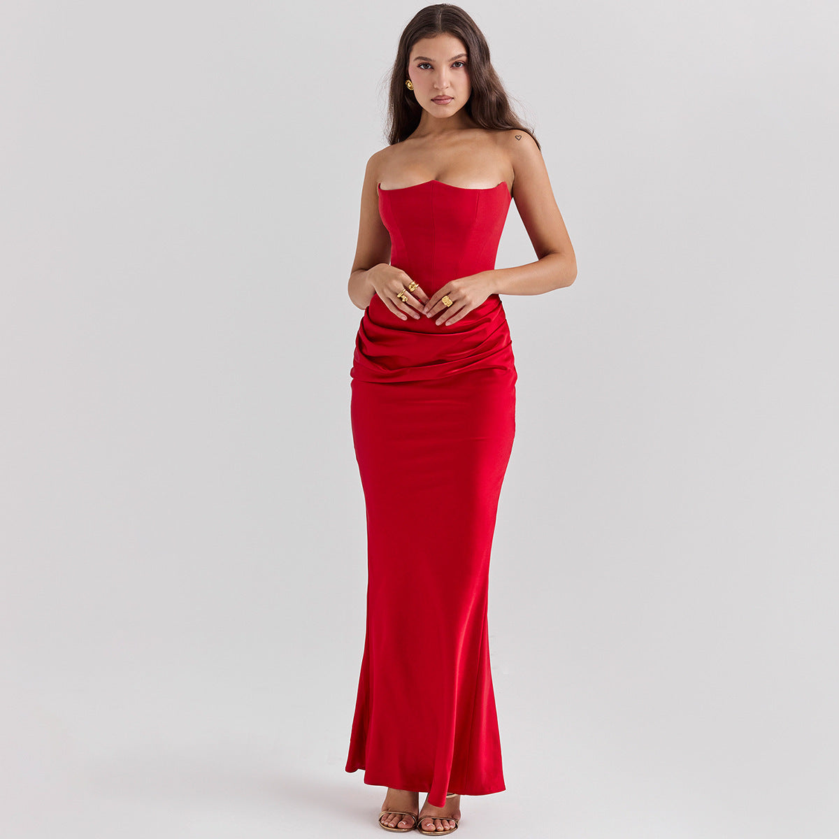 Roux Strapless Dress
