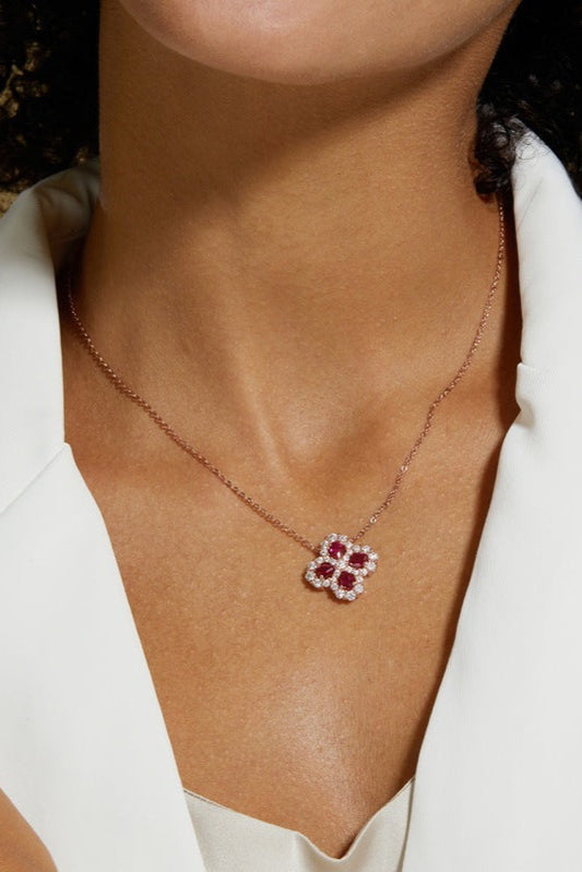 Flora Pendant Necklace | 925 Sterling Silver