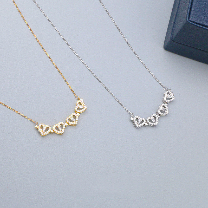 Clover Heart Necklace | 925 Sterling Silver