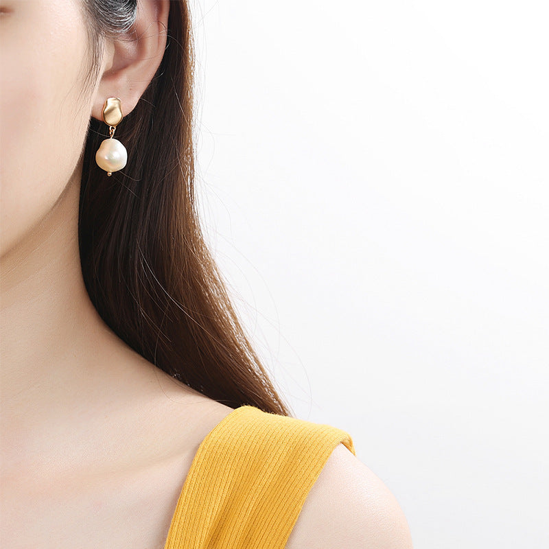 Baroque Pearl Earrings | 925 Silver
