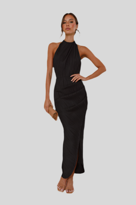 Aven High-Neck Dress