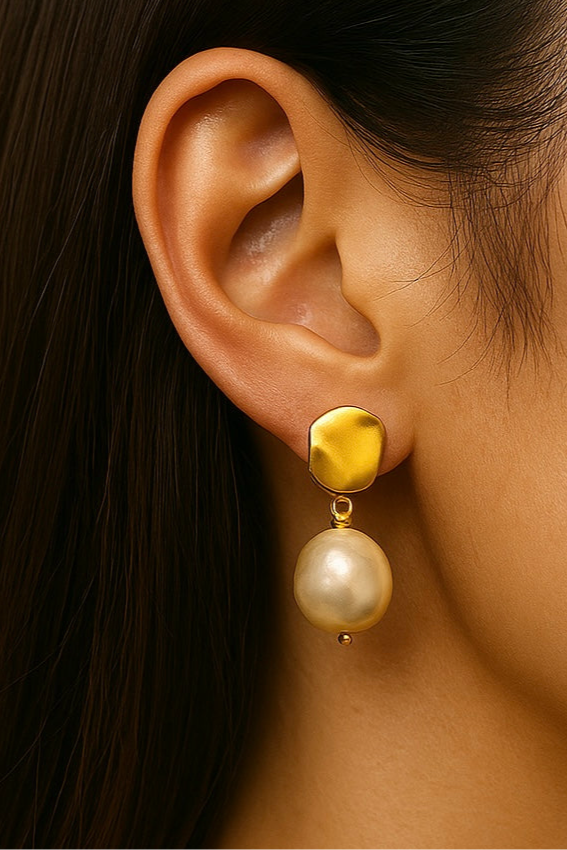 Baroque Pearl Earrings | 925 Silver