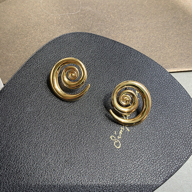 Vorta Spiral Hoops | 18K Gold Plated
