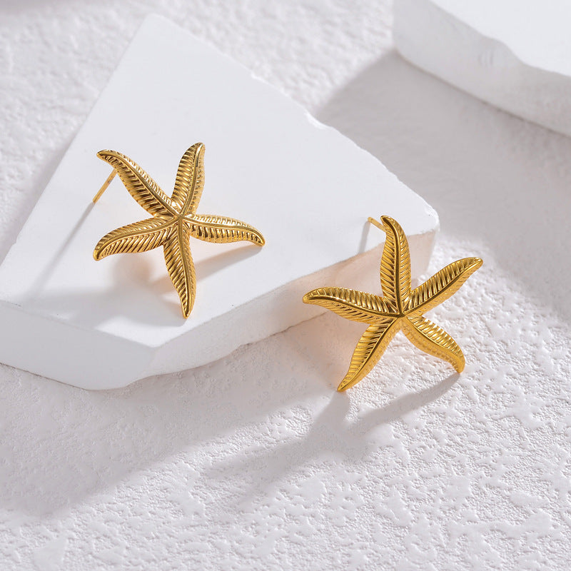 The Solmare Star Studs | 18k Gold Plating